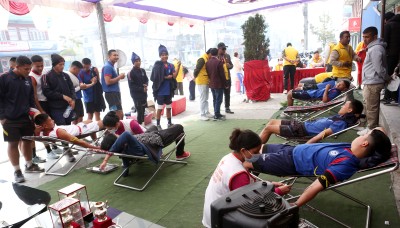 टीम पोखरा मल्टिपर्पोजको रक्तदानमा १ सय ५ युनिट रगत संकलन